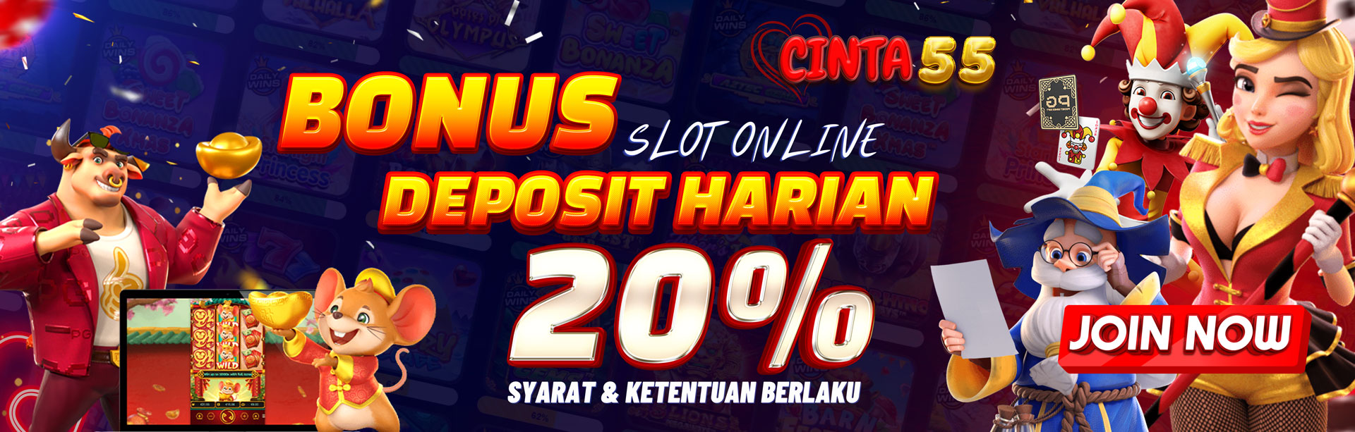 Bonus Deposit Harian 20%