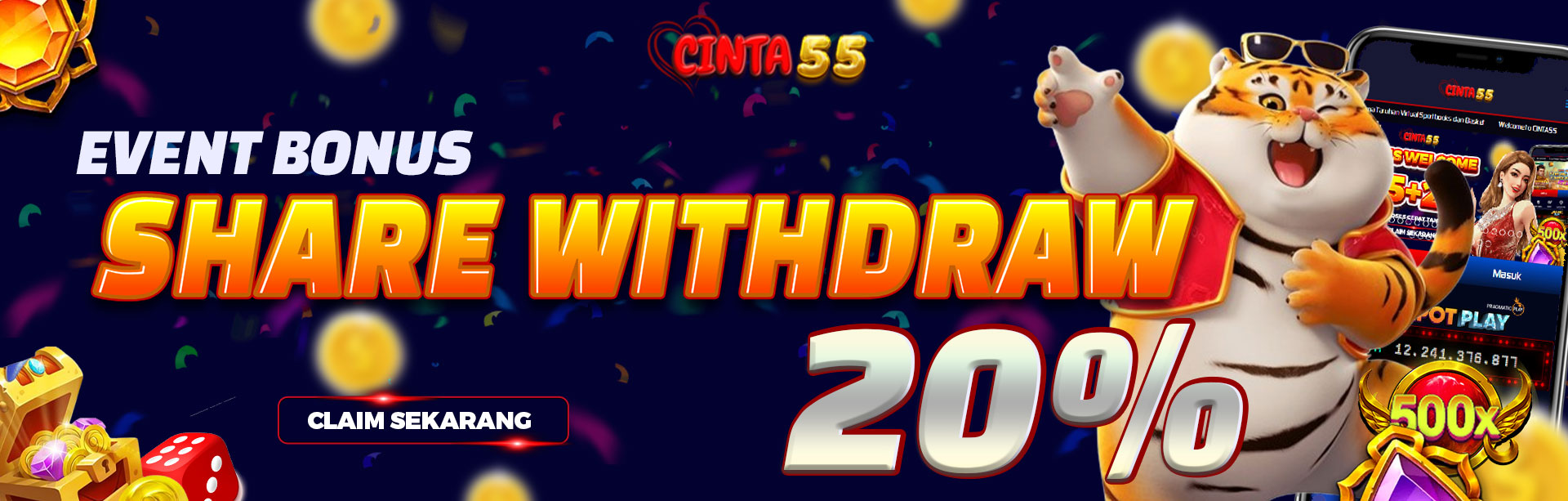 Event Bonus Share Withdraw 20%