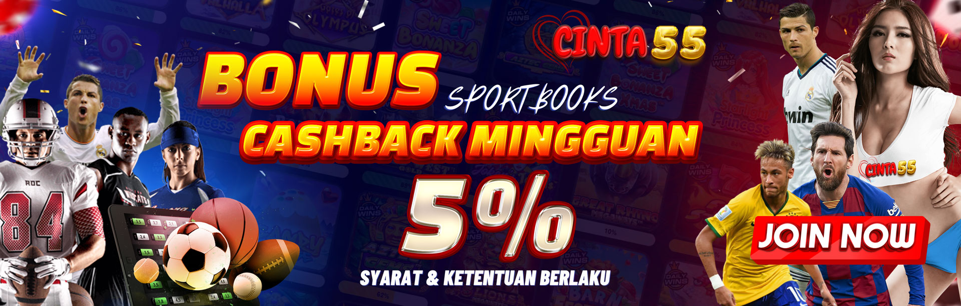 Bonus Mingguan Sportbooks 5%